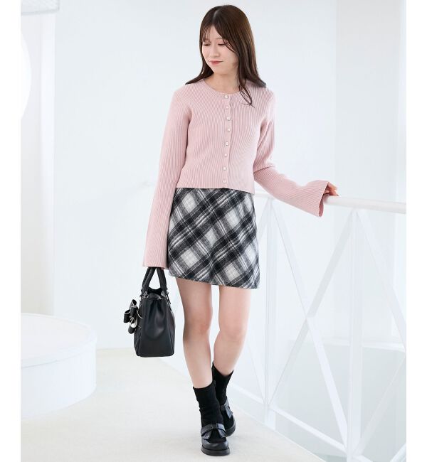  「バックリボンショートカーディガン」|カーディガン|