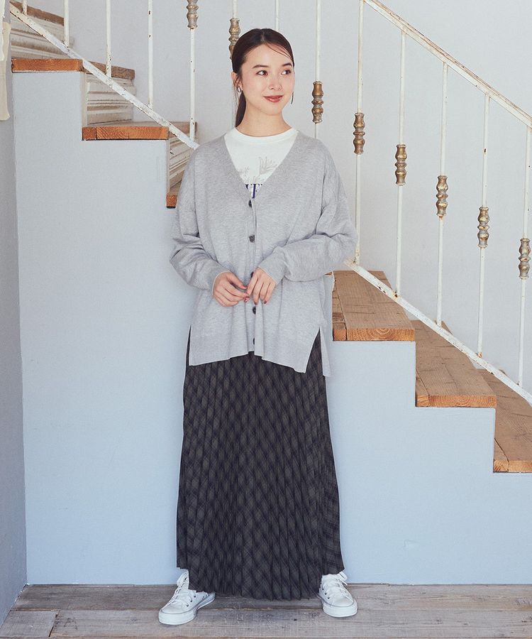 earth music&ecology「すきな丈T/Rプリーツスカート」|スカート|