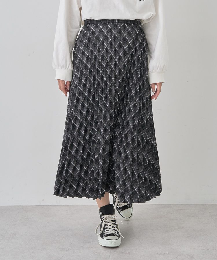 earth music&ecology「すきな丈T/Rプリーツスカート」|スカート|