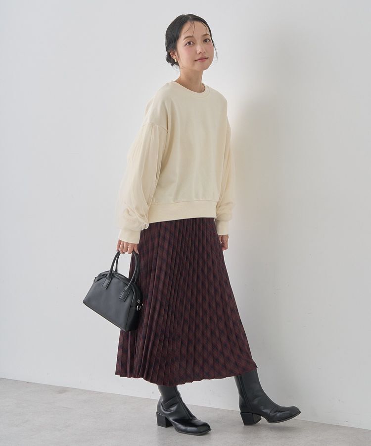 earth music&ecology「すきな丈T/Rプリーツスカート」|スカート|