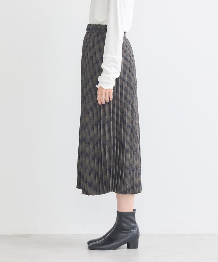 earth music&ecology「すきな丈T/Rプリーツスカート」|スカート|
