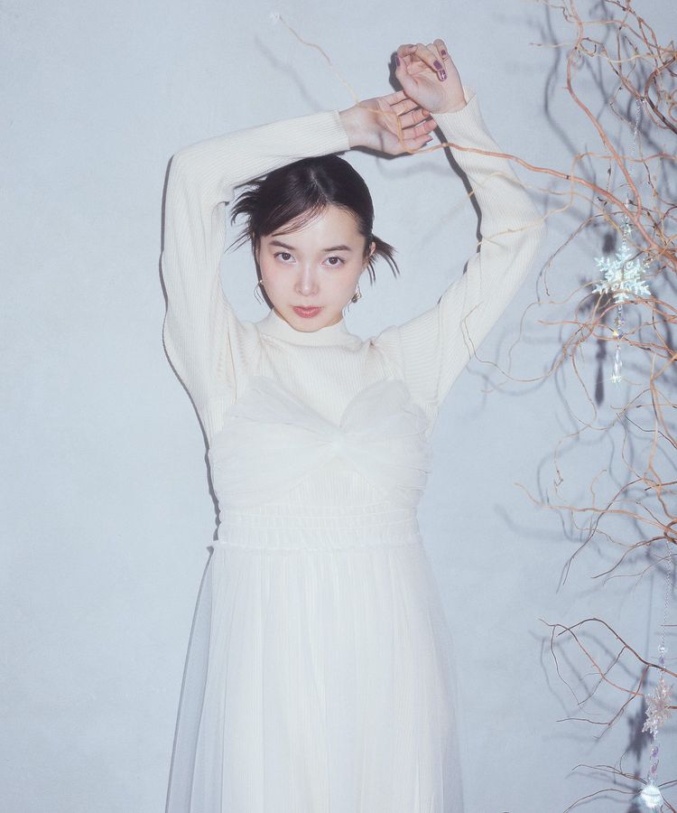 earth music&ecology「ねじりチュールキャミワンピース」|ワンピース|