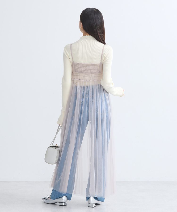 earth music&ecology「ねじりチュールキャミワンピース」|ワンピース|