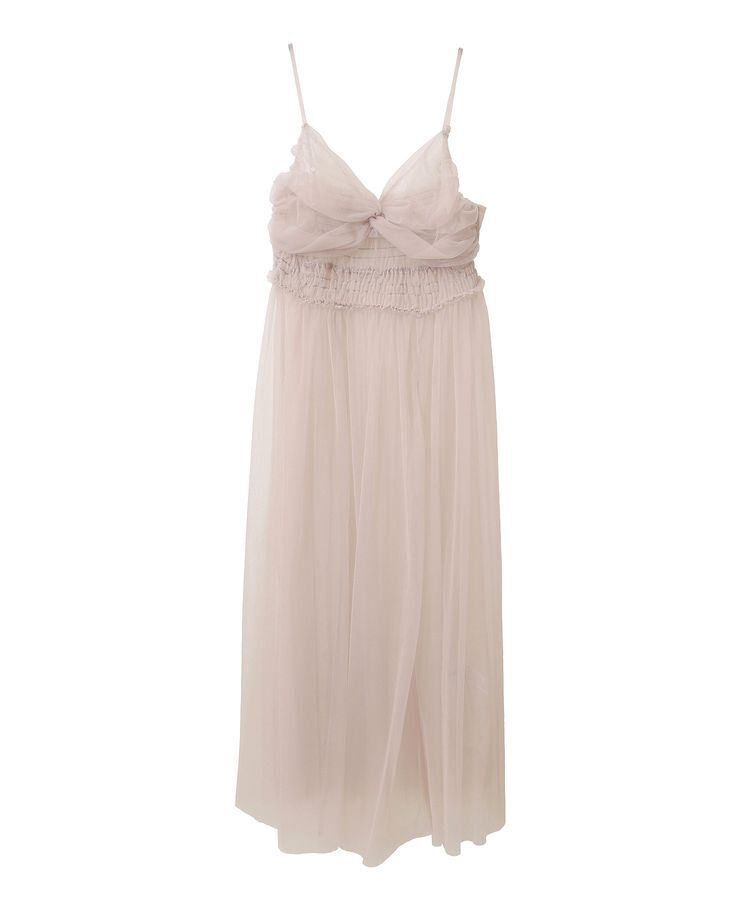 earth music&ecology「ねじりチュールキャミワンピース」|ワンピース|