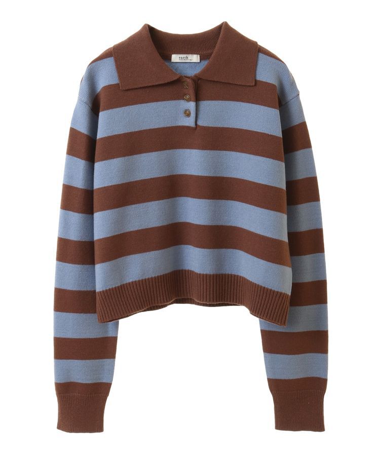 earth music&ecology「ラガーニット」|ニット・セーター|