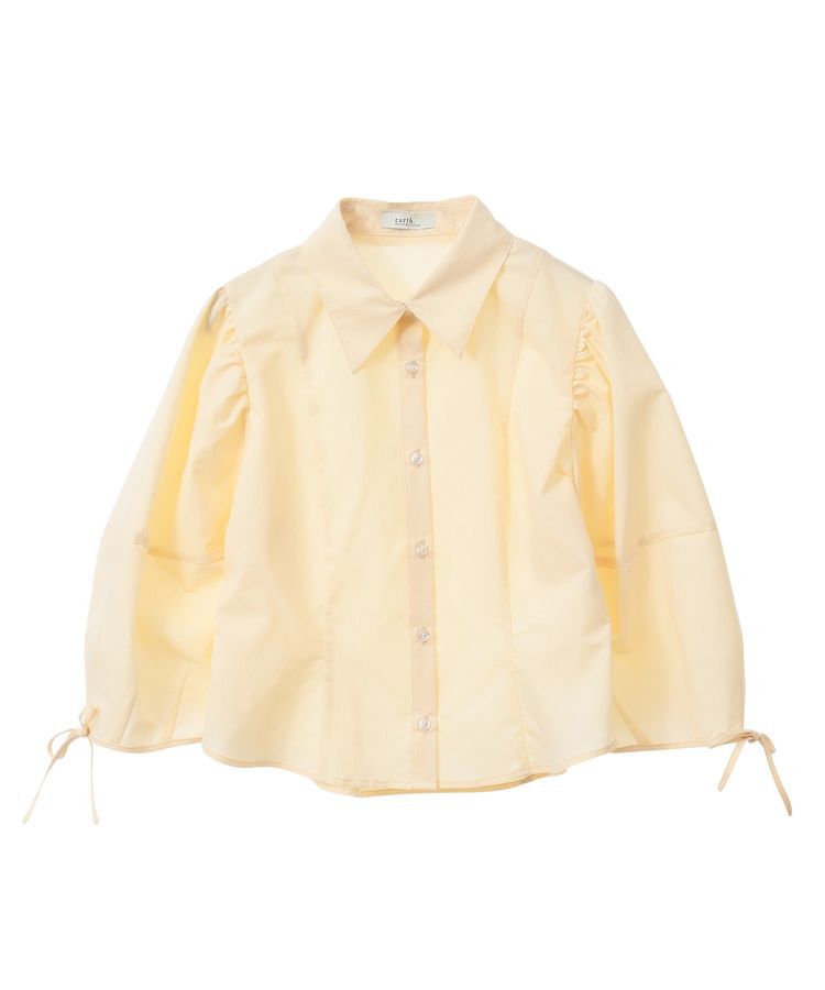 earth music&ecology「パワショルペプラムシャツ」|シャツ・ブラウス|