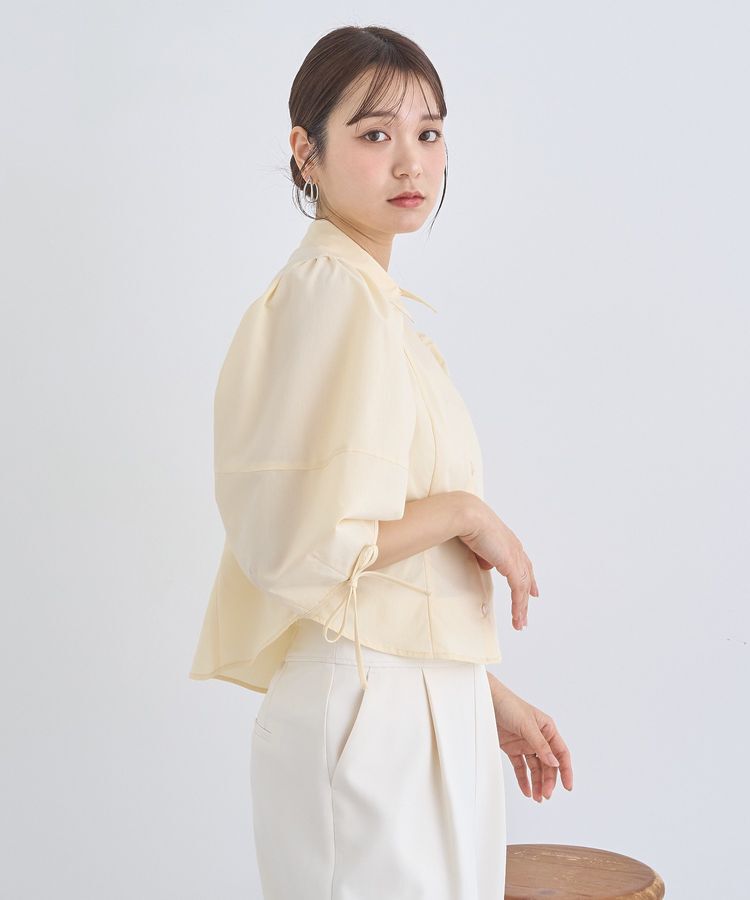 earth music&ecology「パワショルペプラムシャツ」|シャツ・ブラウス|