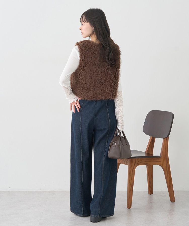 earth music&ecology「レース&times;アイレットプルオーバー」|Tシャツ・カットソー|