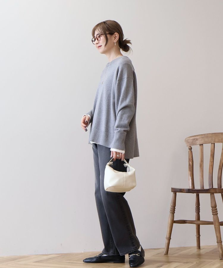 AMERICAN HOLIC「【WEB限定】バイパチサイドスリットニットプルオーバー＜静電気軽減＞」|ニット・セーター|