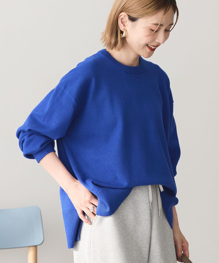 AMERICAN HOLIC「【WEB限定】バイパチサイドスリットニットプルオーバー＜静電気軽減＞」|ニット・セーター|