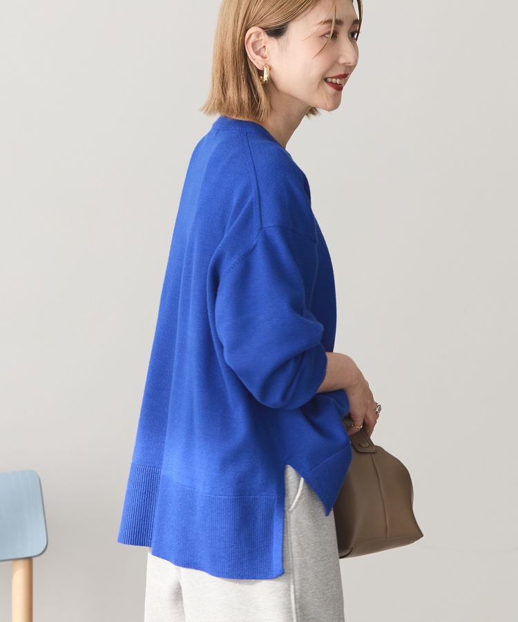 AMERICAN HOLIC「【WEB限定】バイパチサイドスリットニットプルオーバー＜静電気軽減＞」|ニット・セーター|