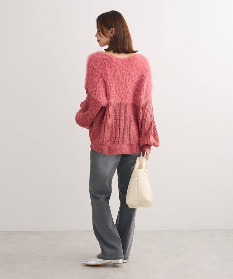 Green Parks「・Petit Fleur シャギーキリカエニット」|ニット・セーター|