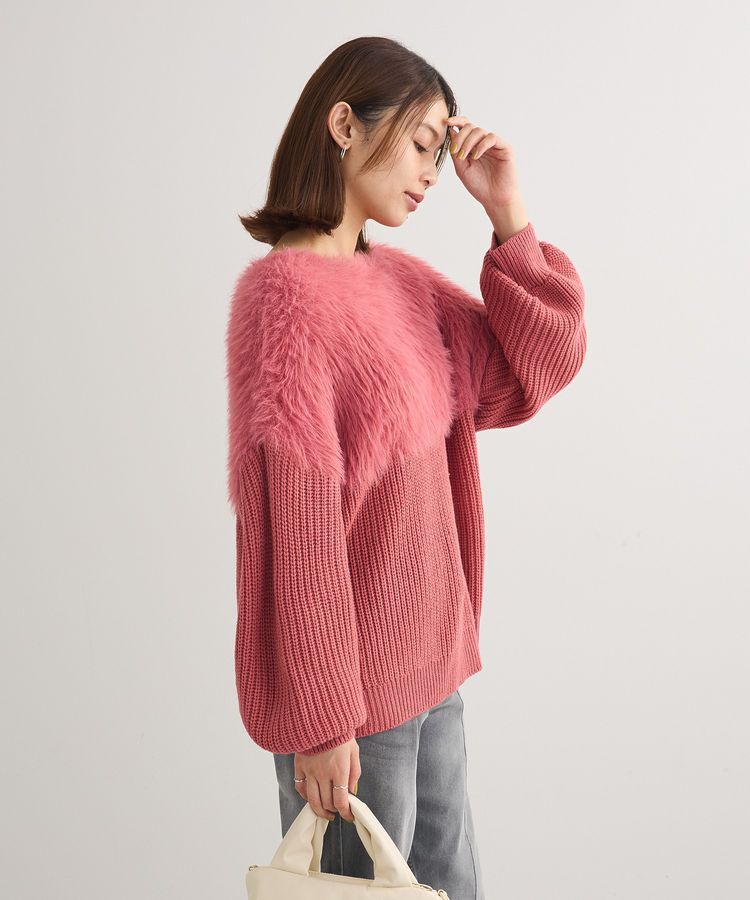 Green Parks「・Petit Fleur シャギーキリカエニット」|ニット・セーター|