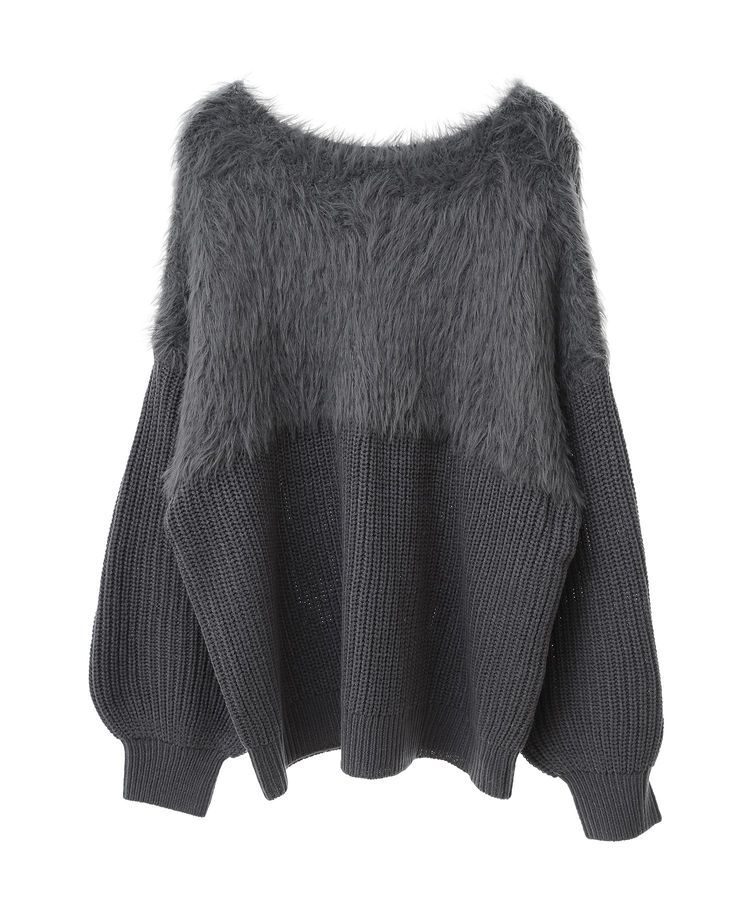 Green Parks「・Petit Fleur シャギーキリカエニット」|ニット・セーター|