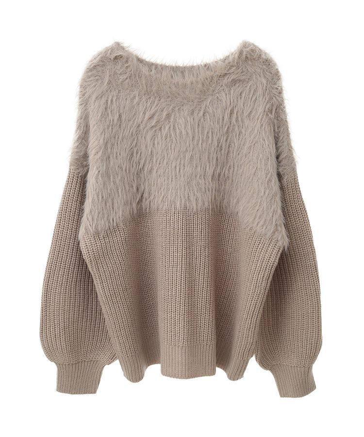 Green Parks「・Petit Fleur シャギーキリカエニット」|ニット・セーター|