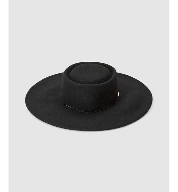 LOULOU WILLOUGHBY「【LOULOU WILLOUGHBY】フェルトチェーンツバヒロハット」|ハット|