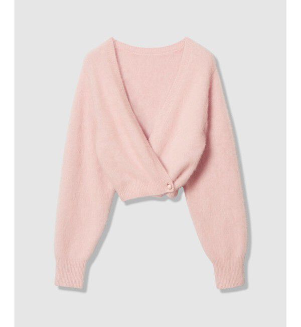 LOULOU WILLOUGHBY「【LOULOU WILLOUGHBY】カシミヤブレンドファー加工Ｖカーディガン」|カーディガン|