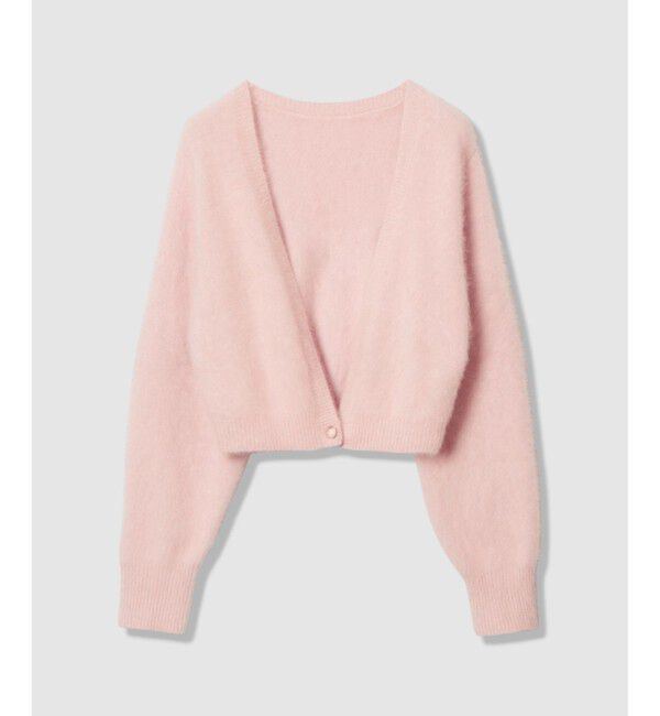 LOULOU WILLOUGHBY「【LOULOU WILLOUGHBY】カシミヤブレンドファー加工Ｖカーディガン」|カーディガン|