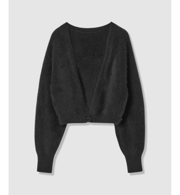 LOULOU WILLOUGHBY「【LOULOU WILLOUGHBY】カシミヤブレンドファー加工Ｖカーディガン」|カーディガン|