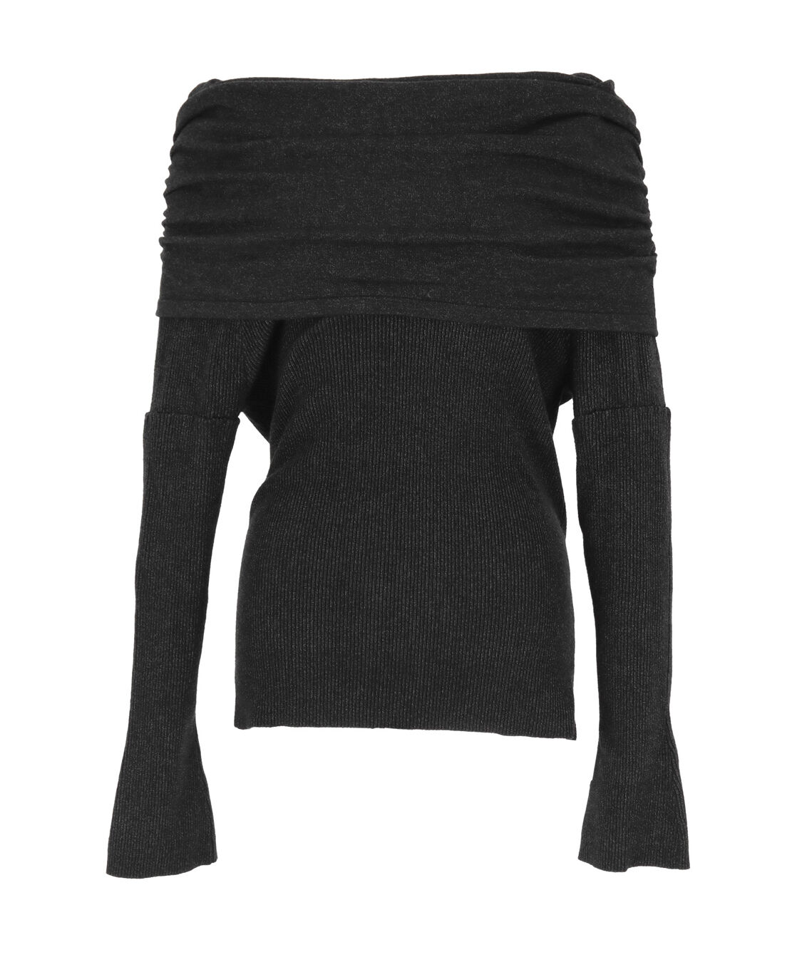 titivate「オフショルダーニット」|ニット・セーター|チャコール