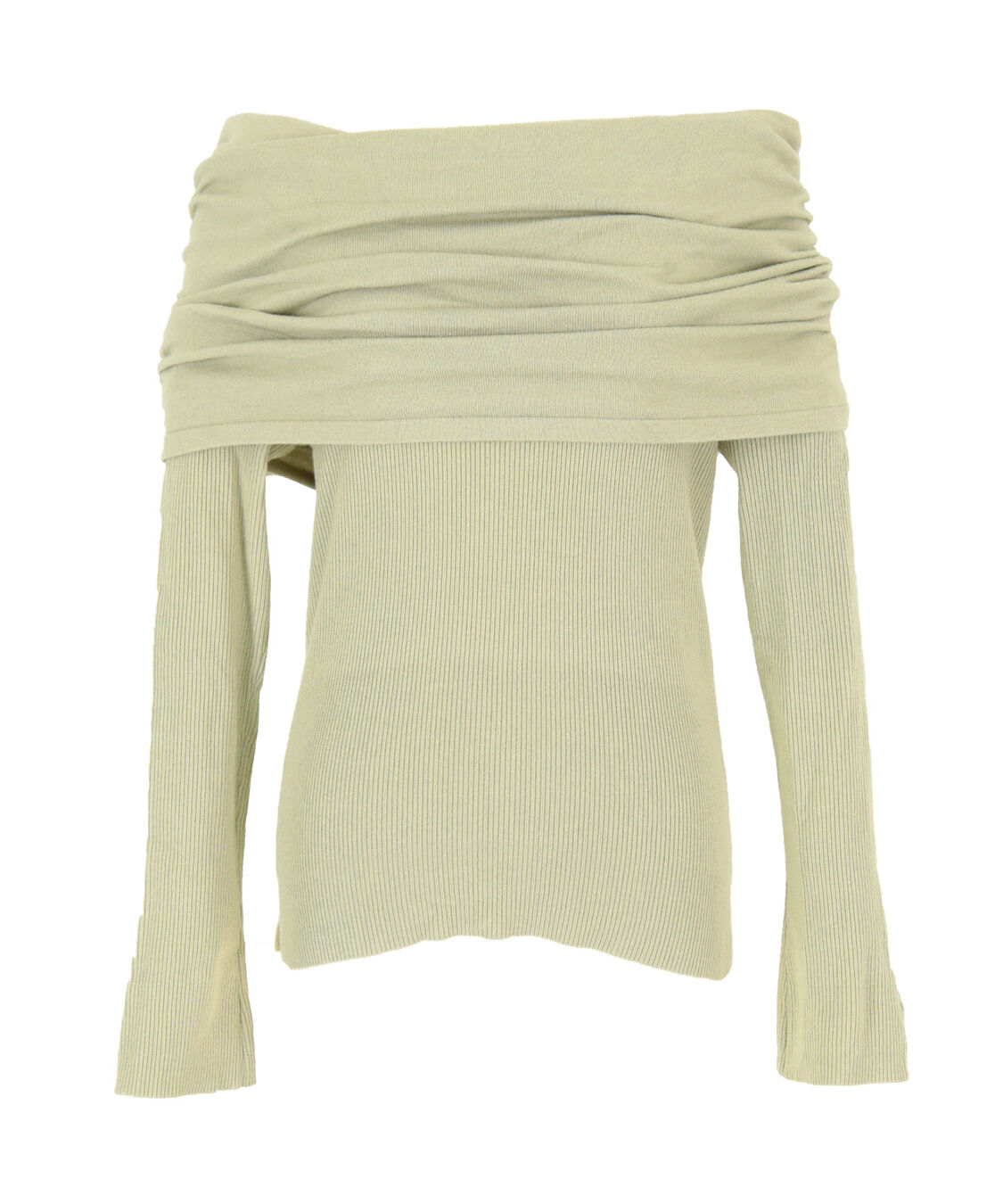 titivate「オフショルダーニット」|ニット・セーター|ライトグリーン