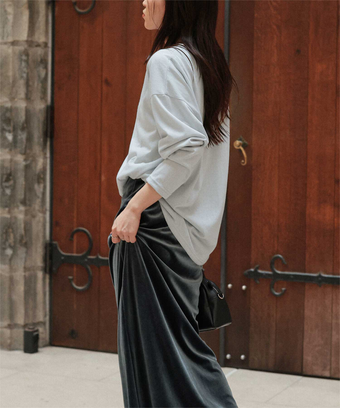 titivate「文字プリントシアーロングTシャツ」|Tシャツ・カットソー|