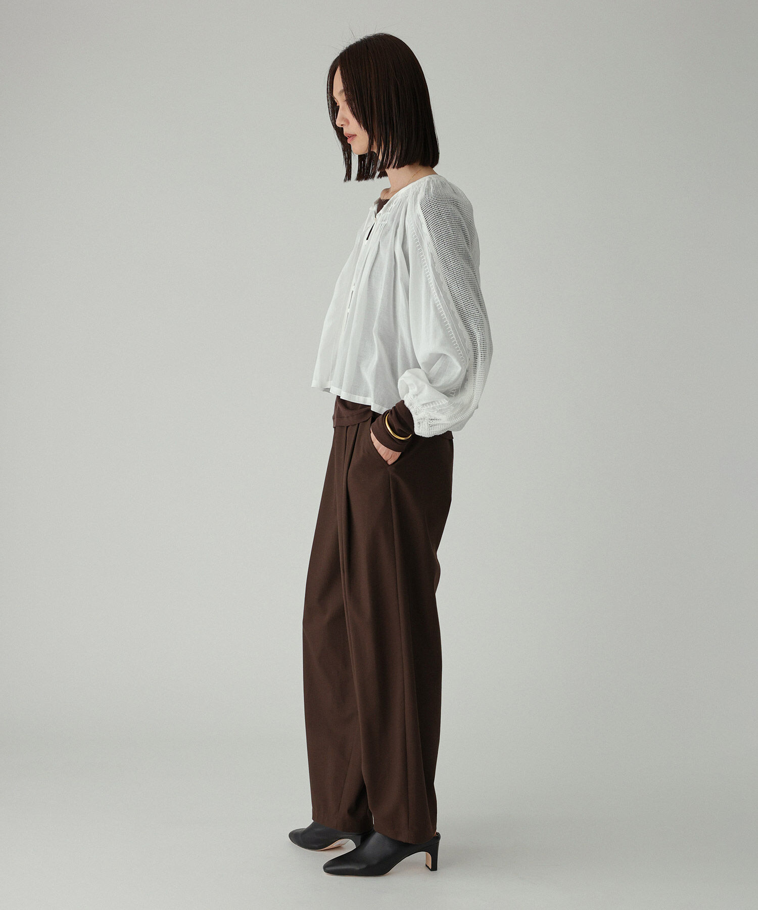 BABYLONE「インドレースドッキングブラウス」|シャツ・ブラウス|