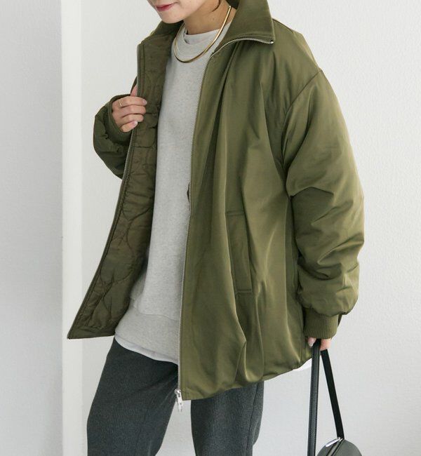  「中わたリブカラーブルゾン」|テーラードジャケット|