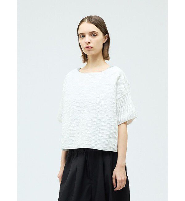 mizuiro ind「mizuiro ind ショートワイドプルオーバー」|ニット・セーター|