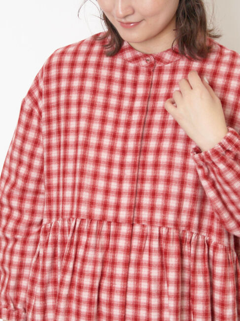 Samansa Mos2「【保温加工】バンドカラーワンピース ≪S/Mサイズ≫」|ワンピース|