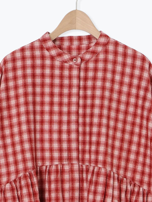 Samansa Mos2「【保温加工】バンドカラーワンピース ≪S/Mサイズ≫」|ワンピース|