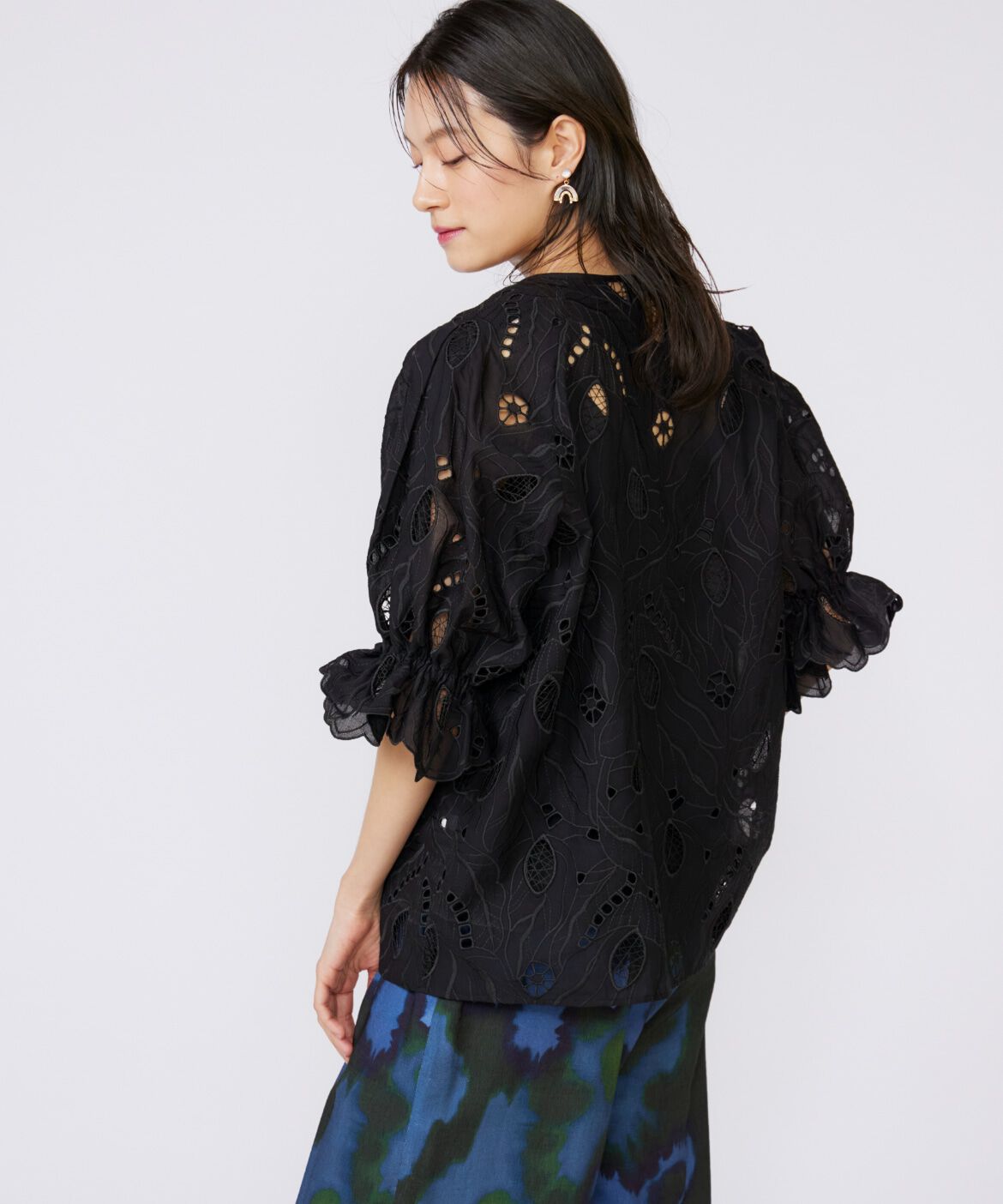 INED「《大きいサイズ》レースブラウス《la veille by SUPERIOR CLOSET》」|シャツ・ブラウス|