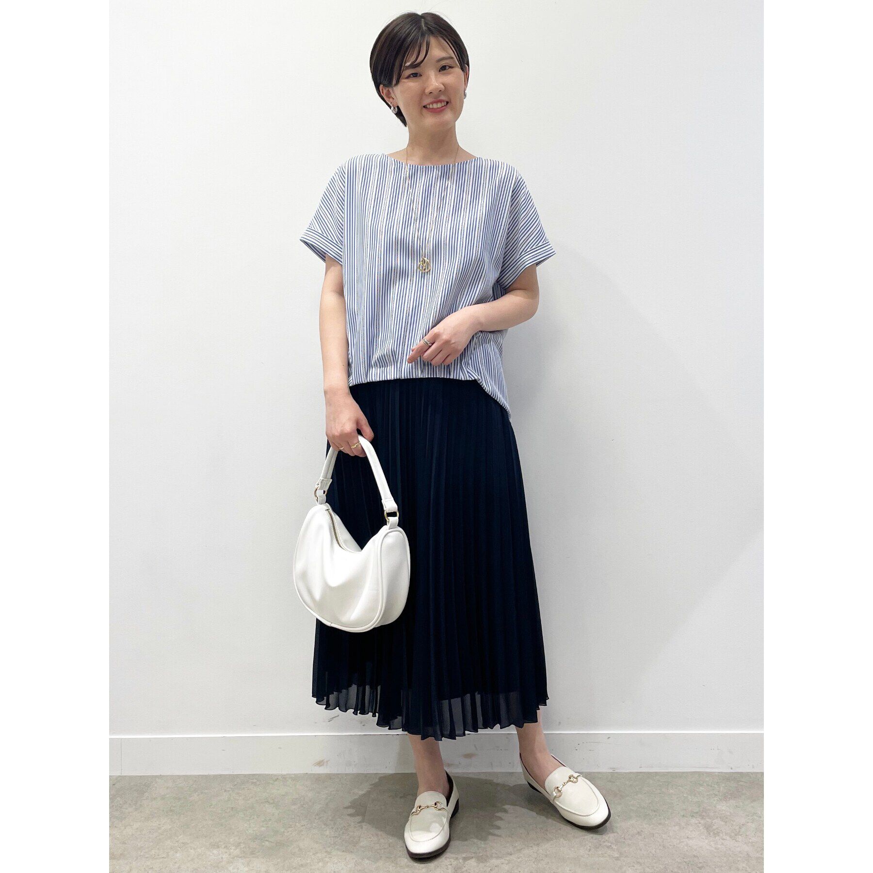 Reflect「【体型カバー／WEB限定カラーあり／手洗い可能】涼しげドライタッチプリーツスカート」|スカート|