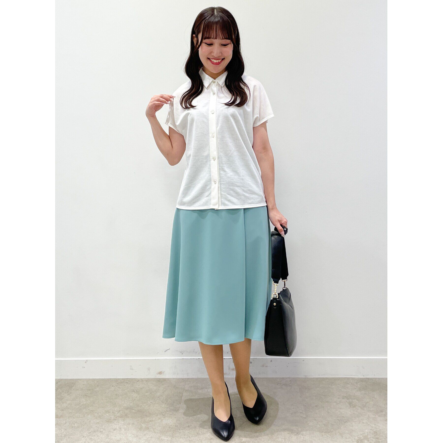 Reflect「【WEB限定カラーあり／マシンウォッシュ】サテンフレアスカート」|スカート|