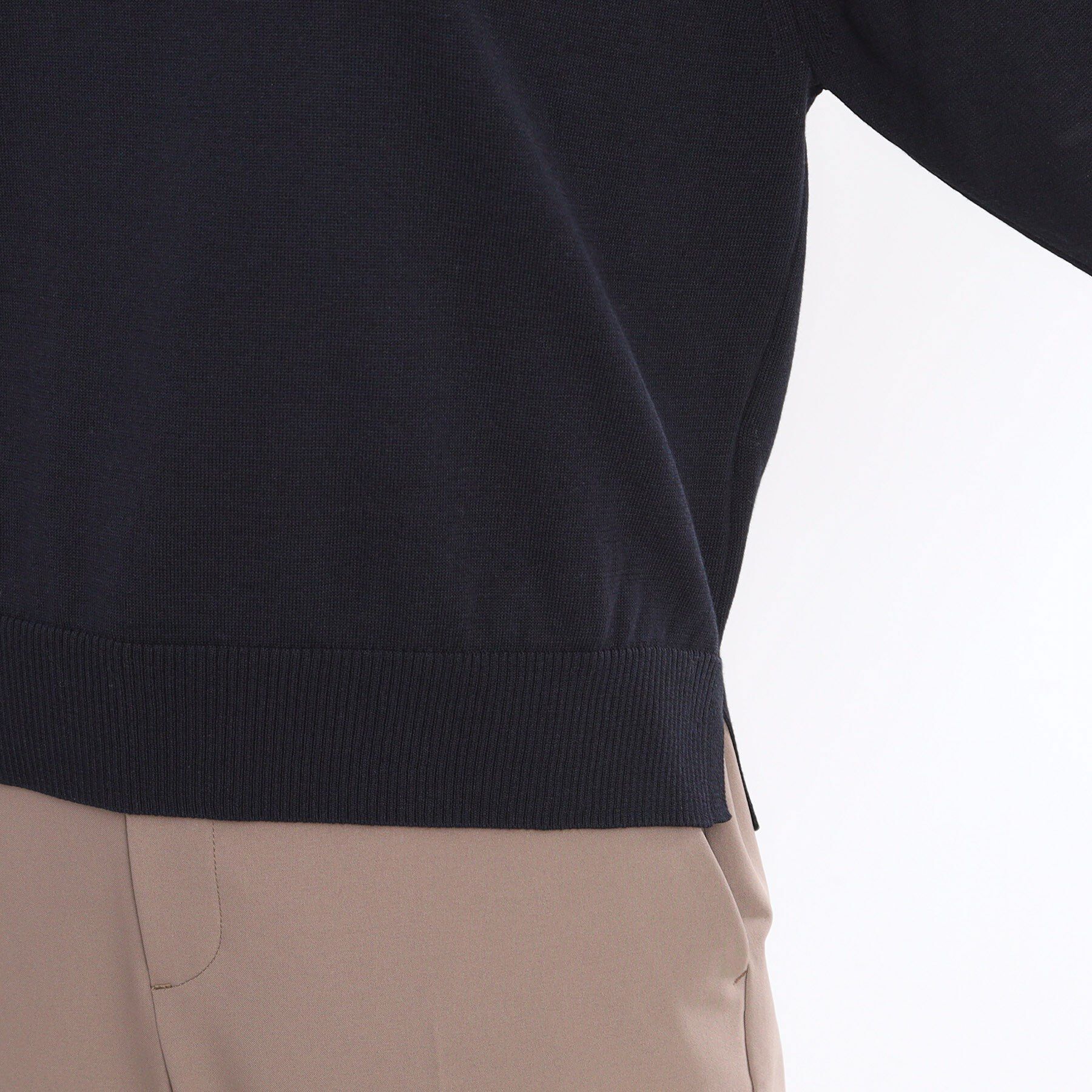 Reflect「【WEB先行カラーあり／手洗い可】透かし柄スリーブニット」|ニット・セーター|