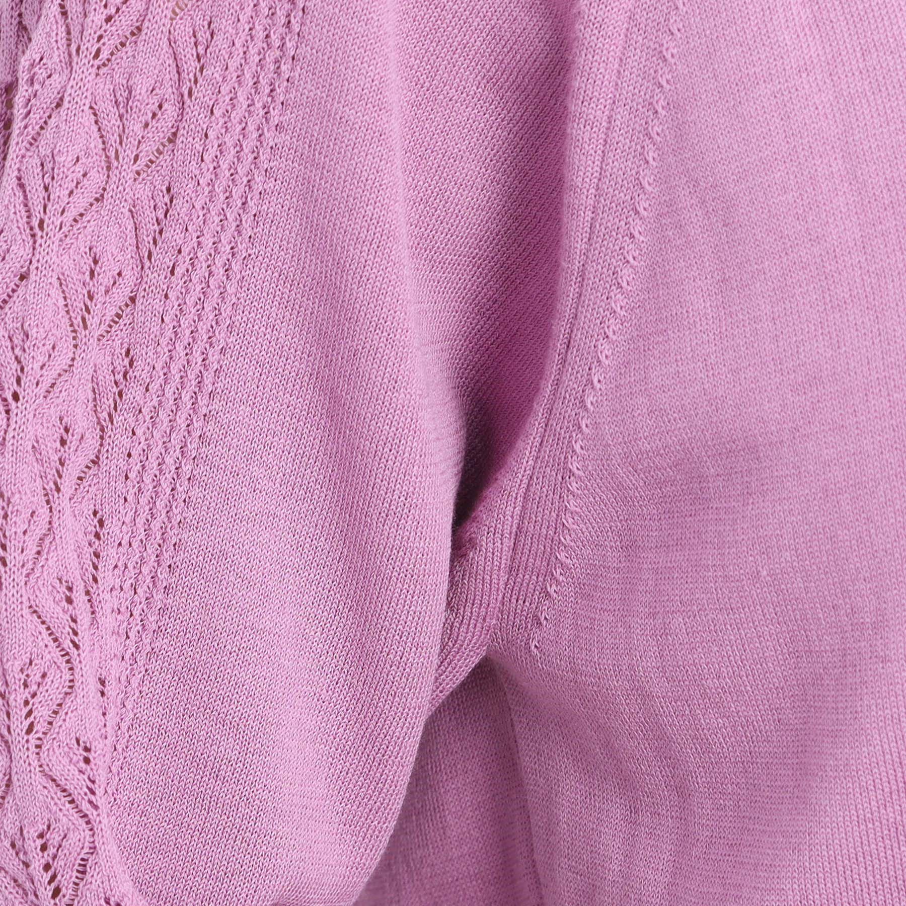 Reflect「【WEB先行カラーあり／手洗い可】透かし柄スリーブニット」|ニット・セーター|