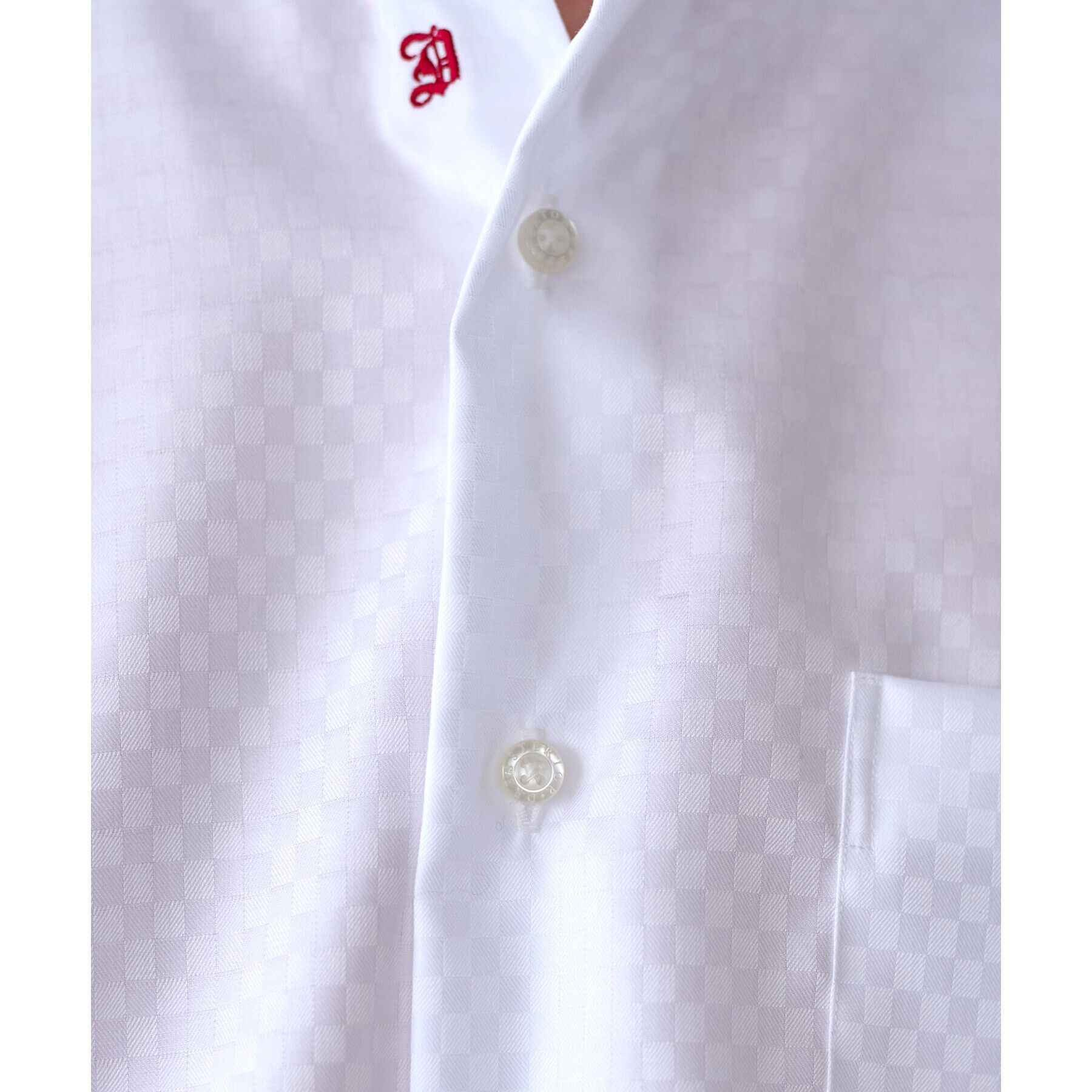 DRESSTERIOR「100双ドビースクエアジャカードシャツ」|シャツ・ブラウス|