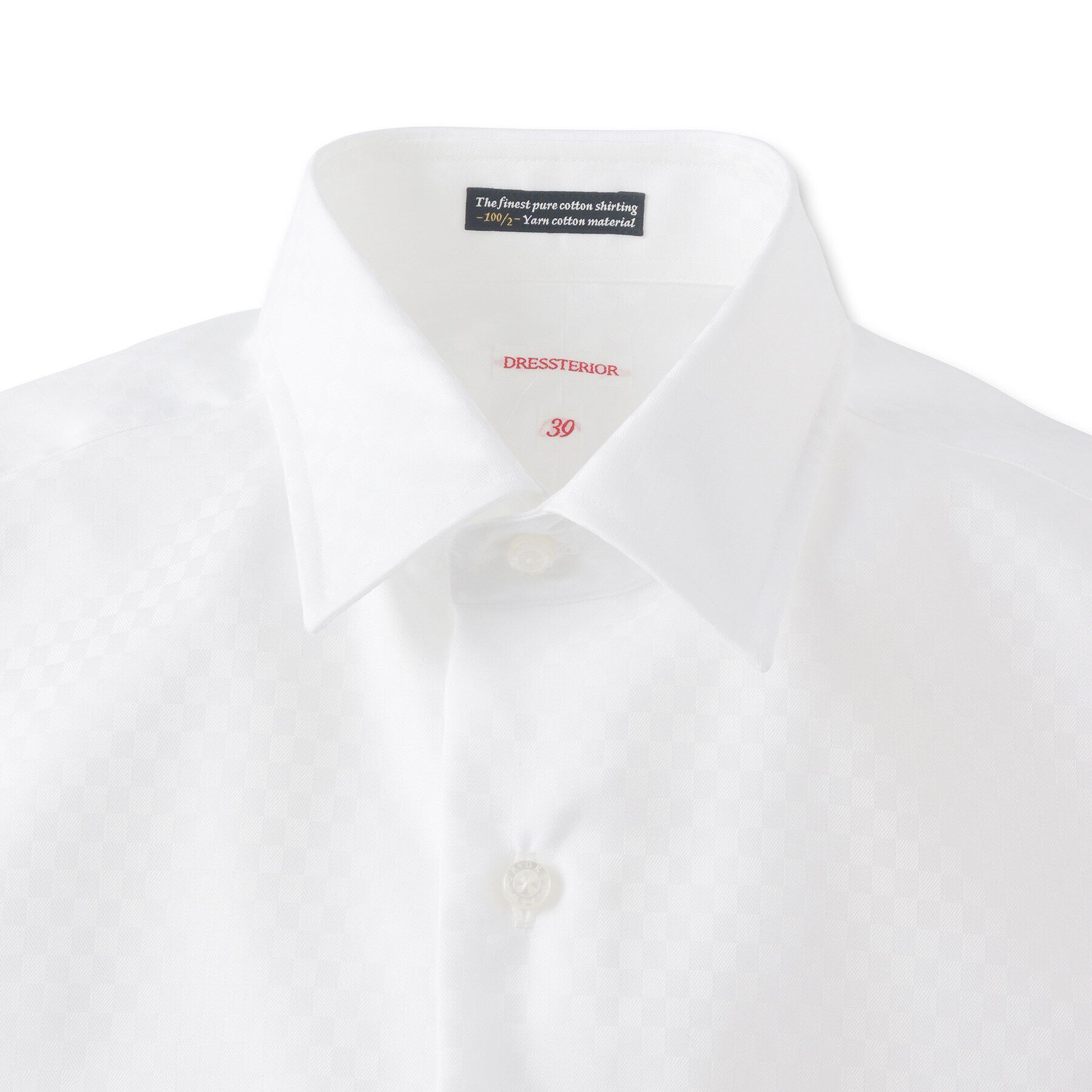 DRESSTERIOR「100双ドビースクエアジャカードシャツ」|シャツ・ブラウス|