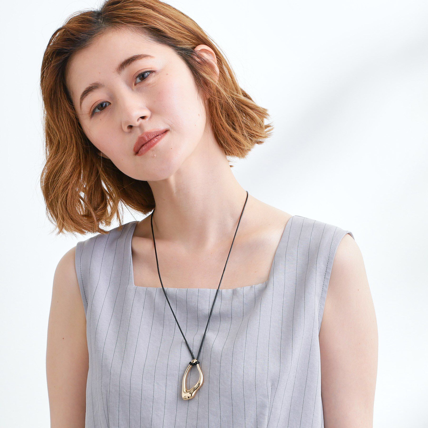 grove「【ネックホルダー】変形オーバルコードネックレス」|ネックレス|