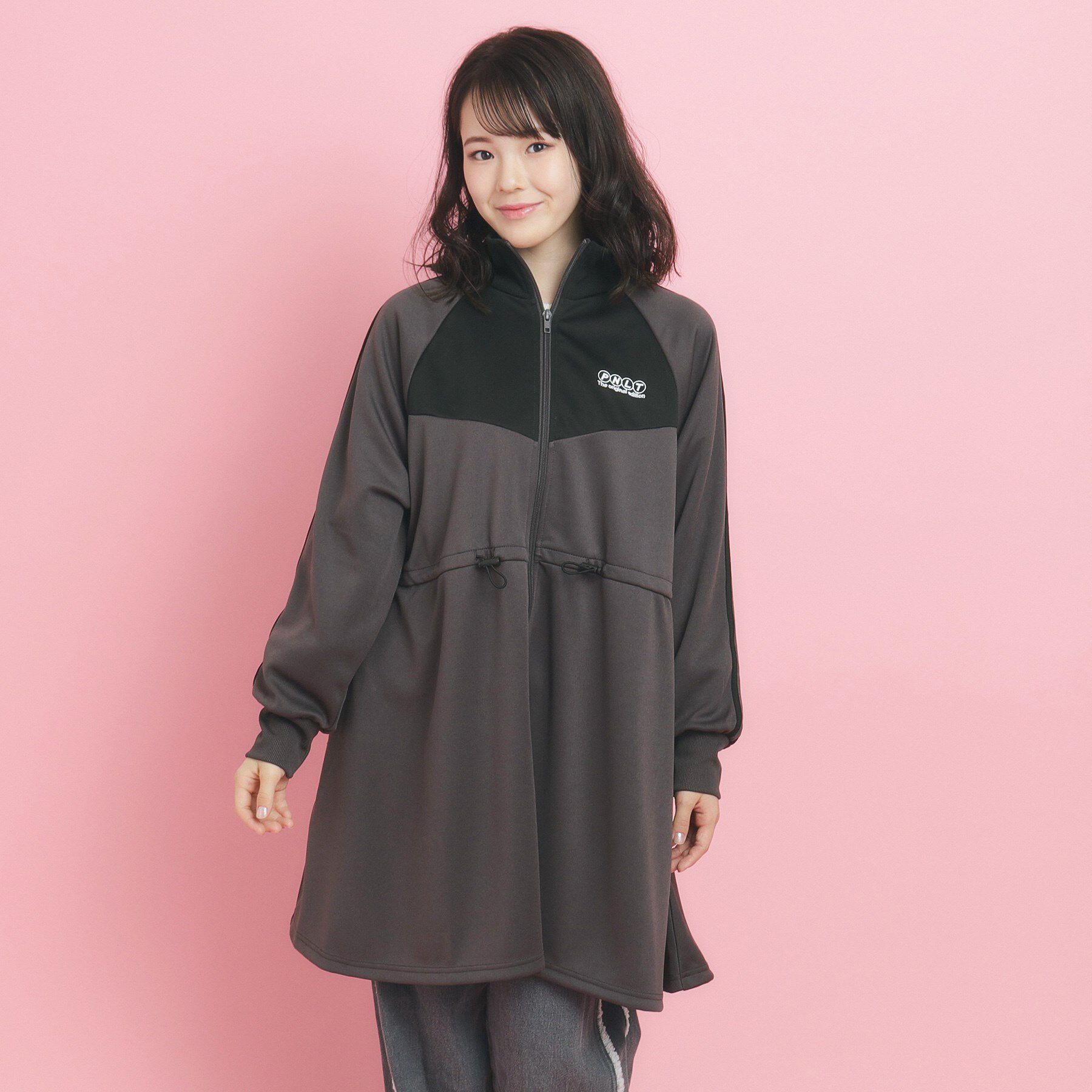 PINK-latte「【韓国っぽ】ニュートロ ジャージドレス」|ワンピース|