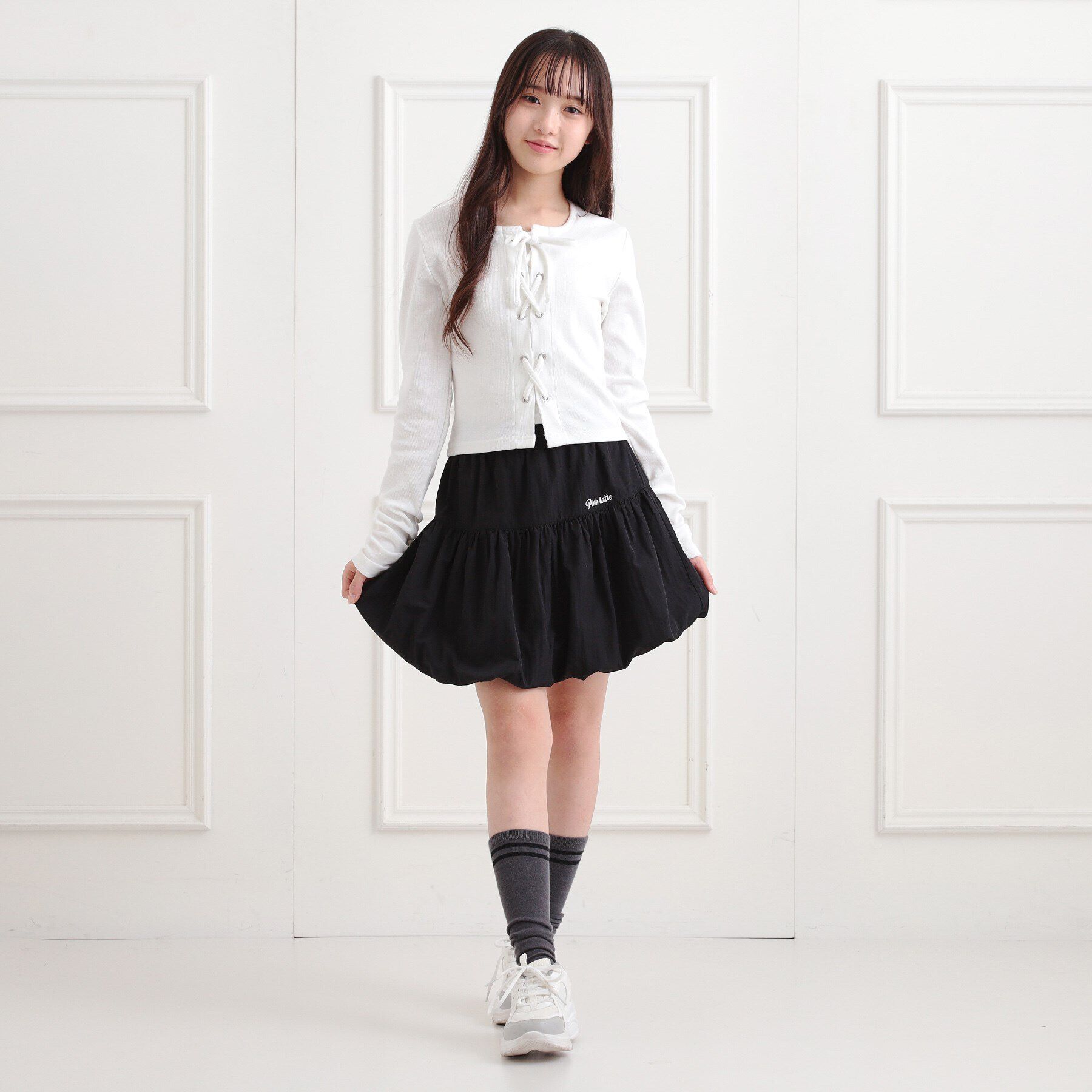 PINK-latte「シンプルバルーンスカート」|スカート|