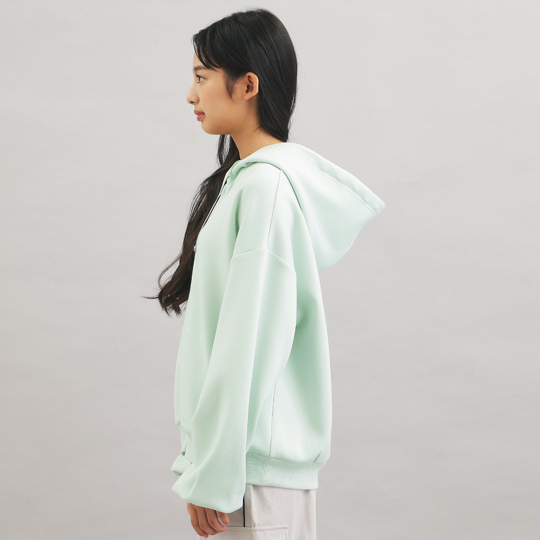 PINK-latte「ダンボールポンチパーカー」|カーディガン|