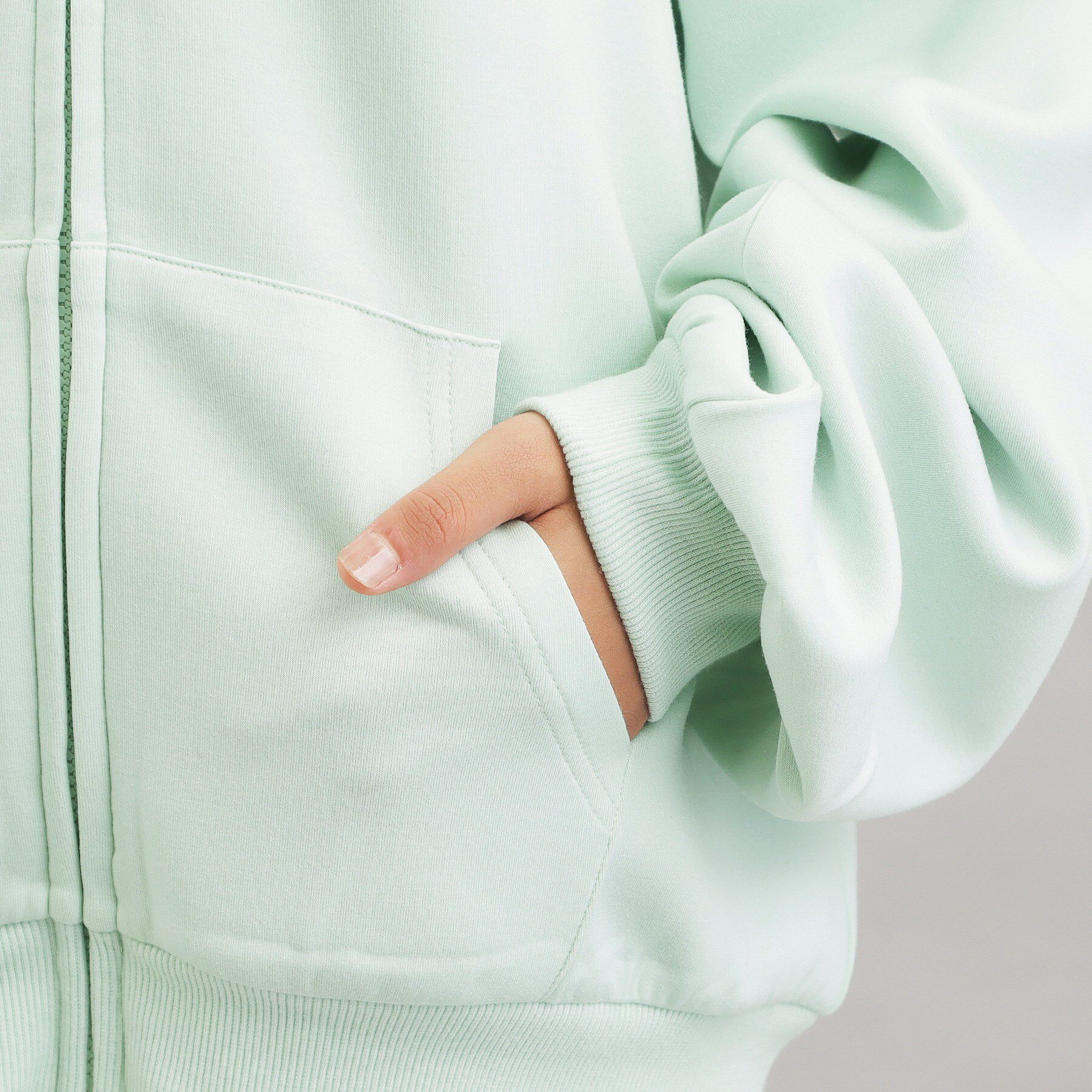 PINK-latte「ダンボールポンチパーカー」|カーディガン|