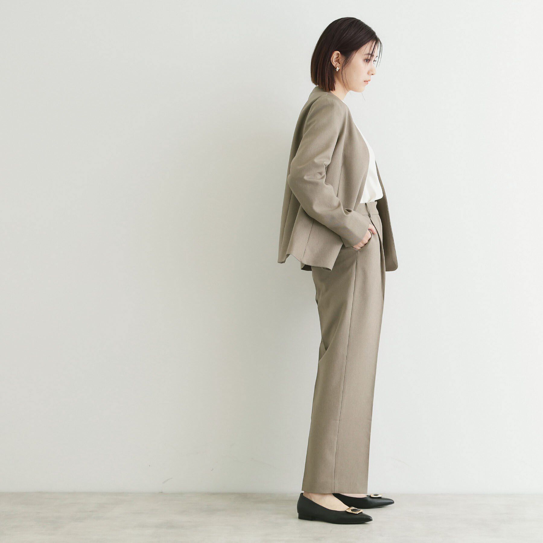 THE SHOP TK「【＠BAILA掲載】ウール調スラックス/セットアップ可」|その他|