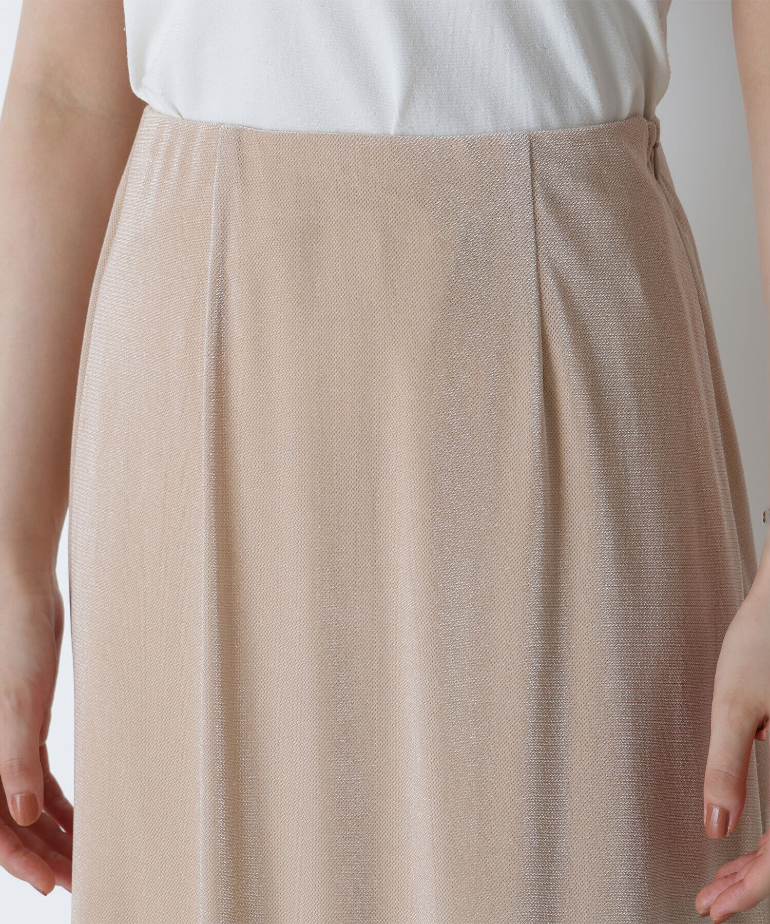  「ベロアライクナロースカート」|スカート|