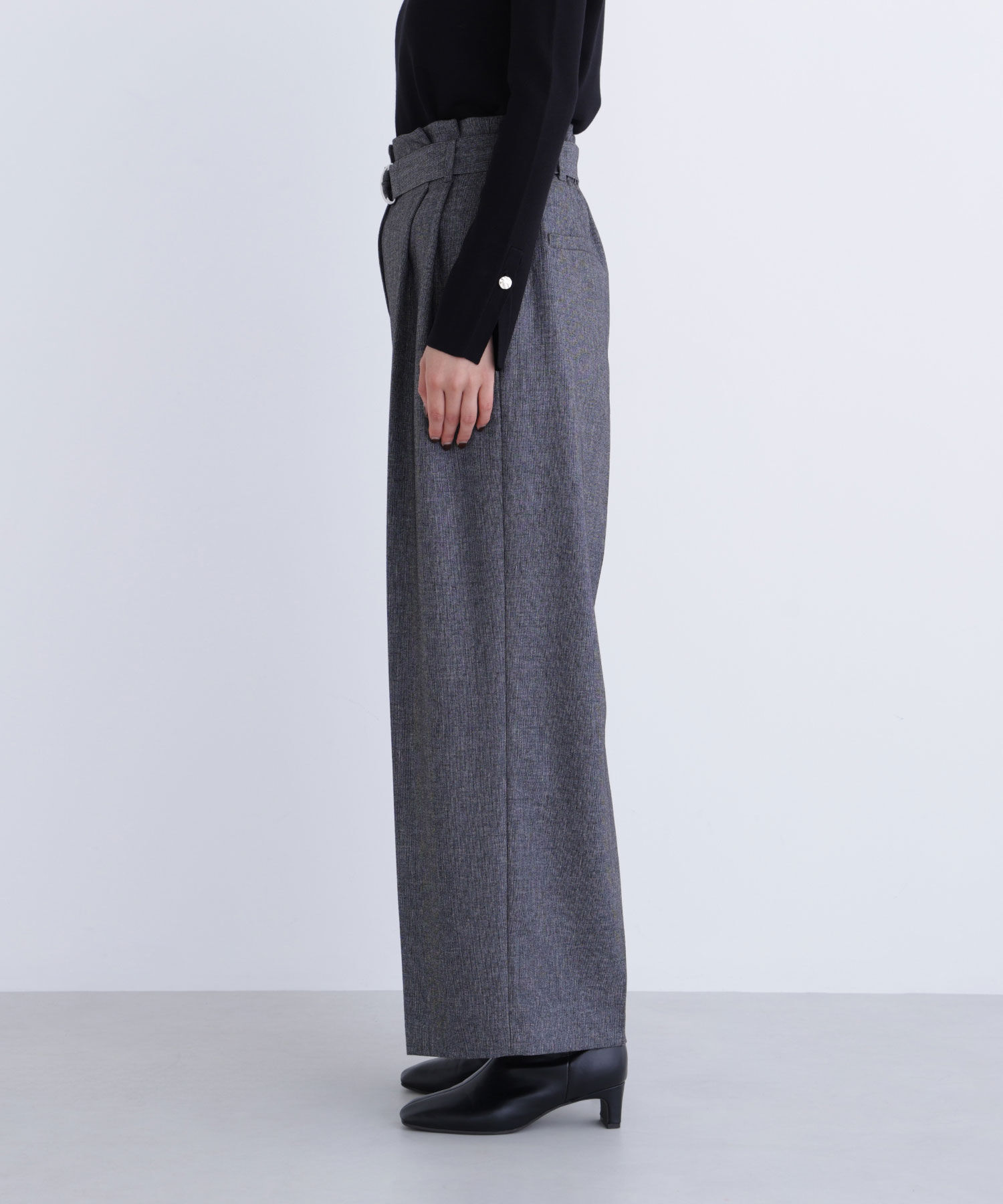  「ツイーディーベルテッドワイドパンツ」|その他|