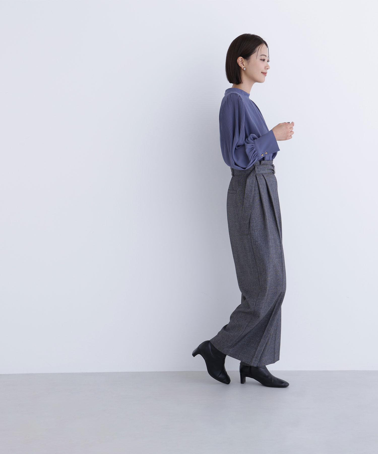  「ツイーディーベルテッドワイドパンツ」|その他|