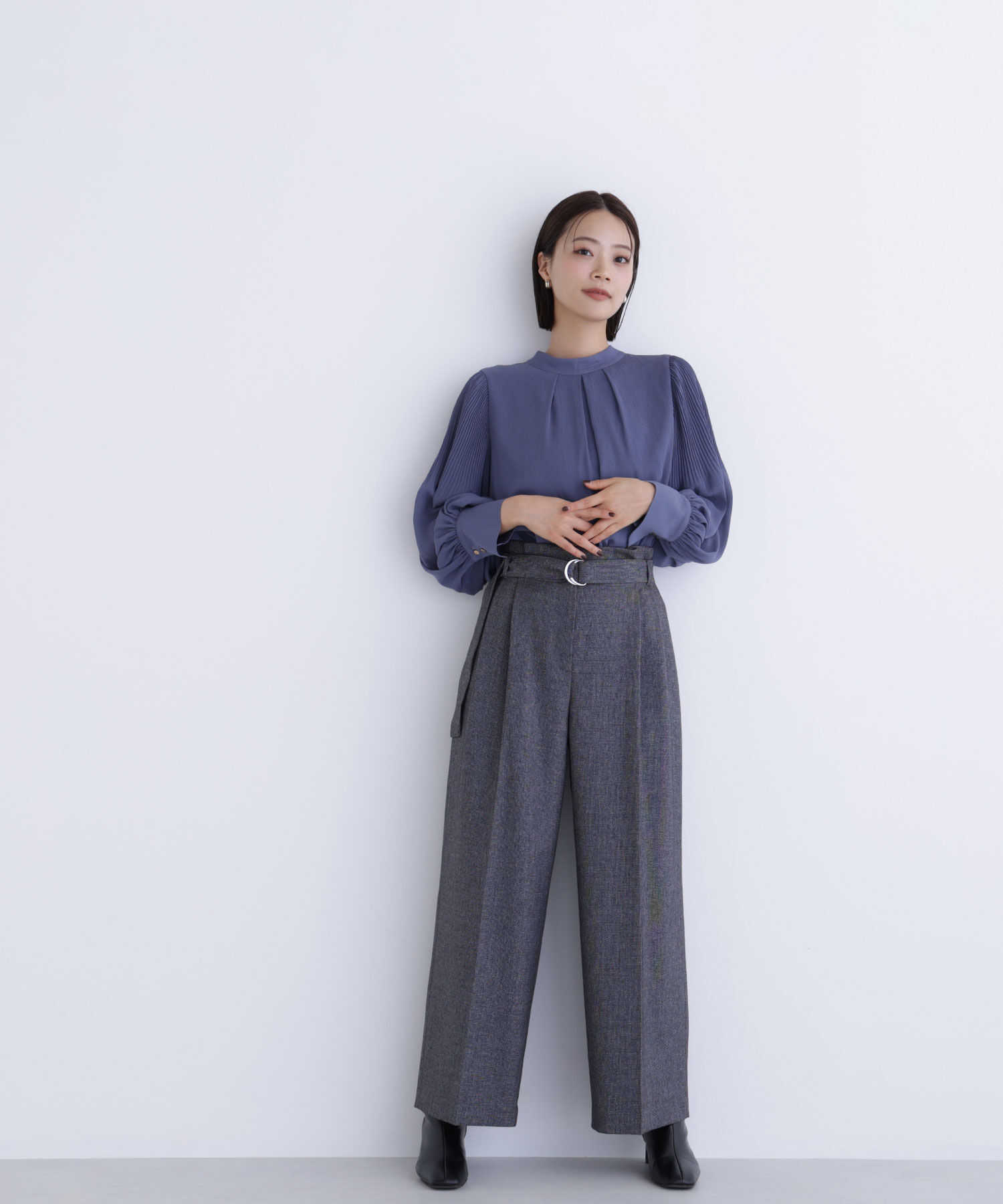  「ツイーディーベルテッドワイドパンツ」|その他|