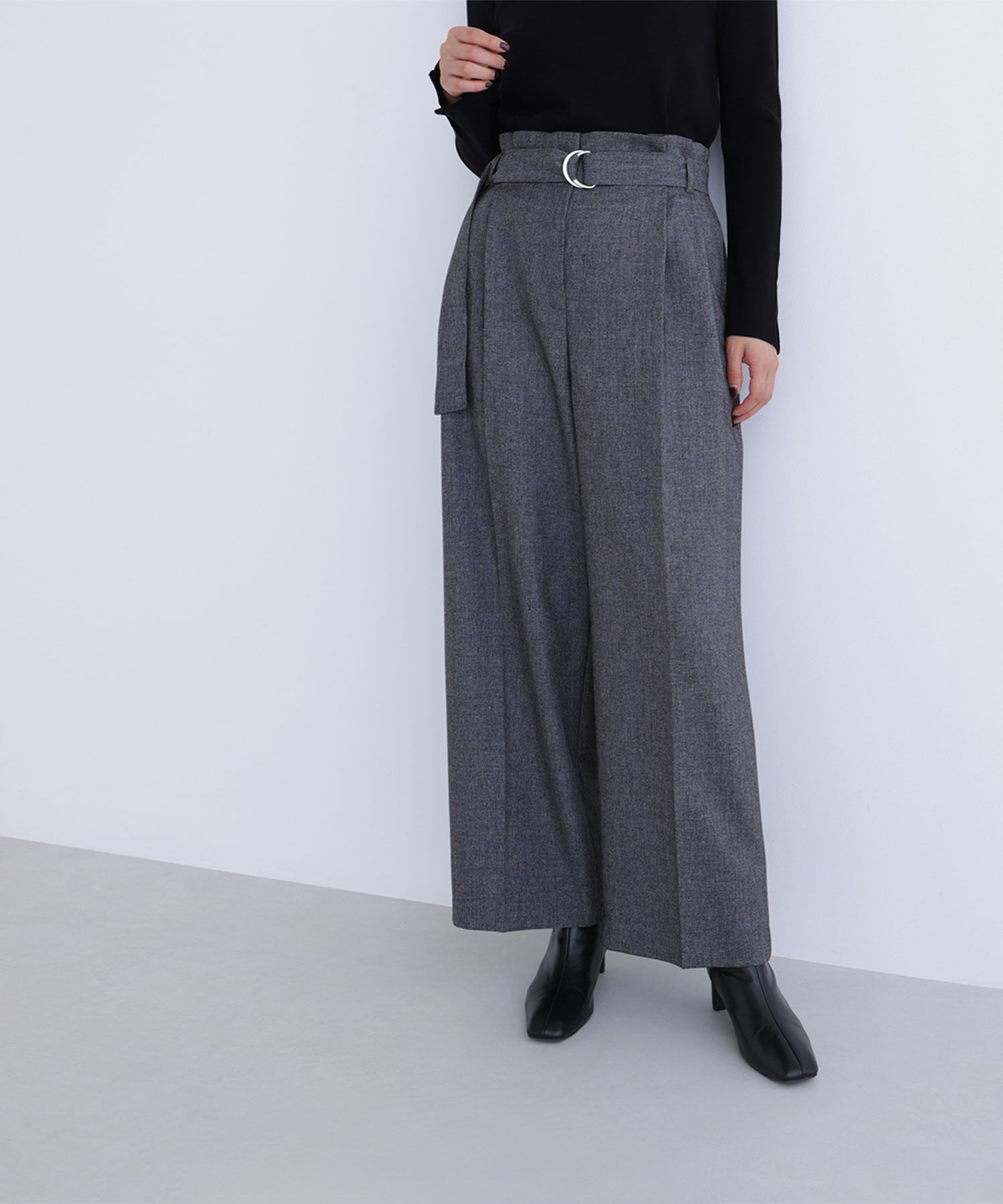  「ツイーディーベルテッドワイドパンツ」|その他|