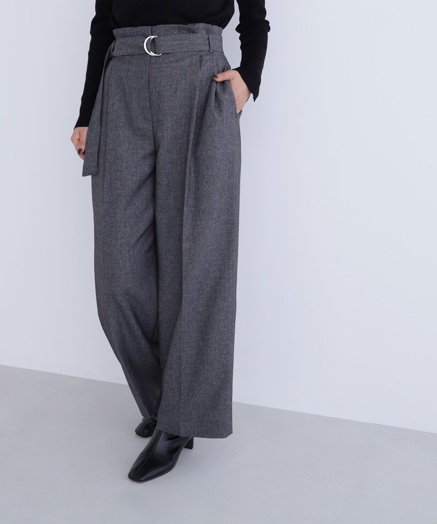  「ツイーディーベルテッドワイドパンツ」|その他|